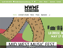 Tablet Screenshot of midwestmusicfest.org